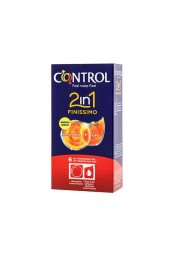 PRESERVATIVOS CONTROL 2IN1 FINISSIMO + LUBE NATURE 6UDS