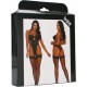 YOUR PERSONAL TEDDY WITH GARTER STRAPS NEGRO