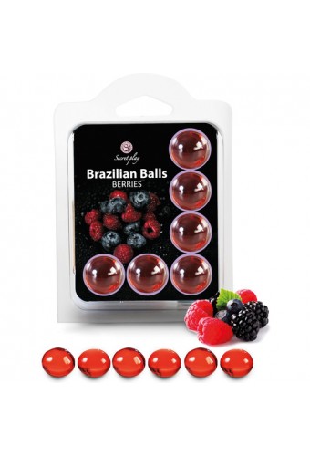 SET 6 BRAZILIAN BALLS FRUTAS DEL BOSQUE